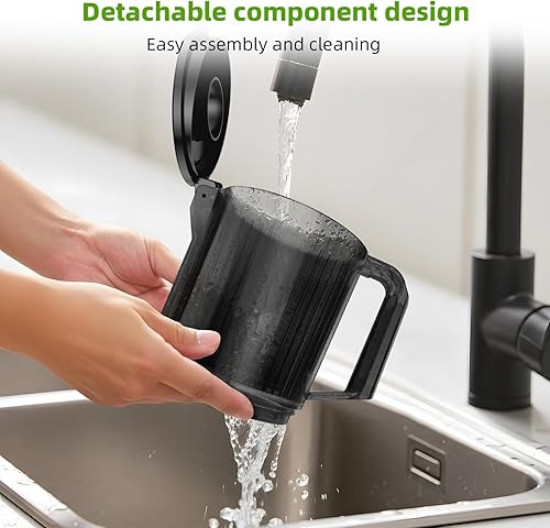 Miniatura 5 de Crzoe Exprimidor de prensa en frío con un conducto de alimentación de 4.35 pulgadas de ancho para frutas y verduras enteras, control de perilla,