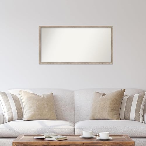 Miniatura 4 de Amanti Art White Bathroom Mirror for Over Sink, 21x41 Custom Made Hardwood Wedge White Wash Rectangle Vanity Mirror, Large Country Rustic Wood