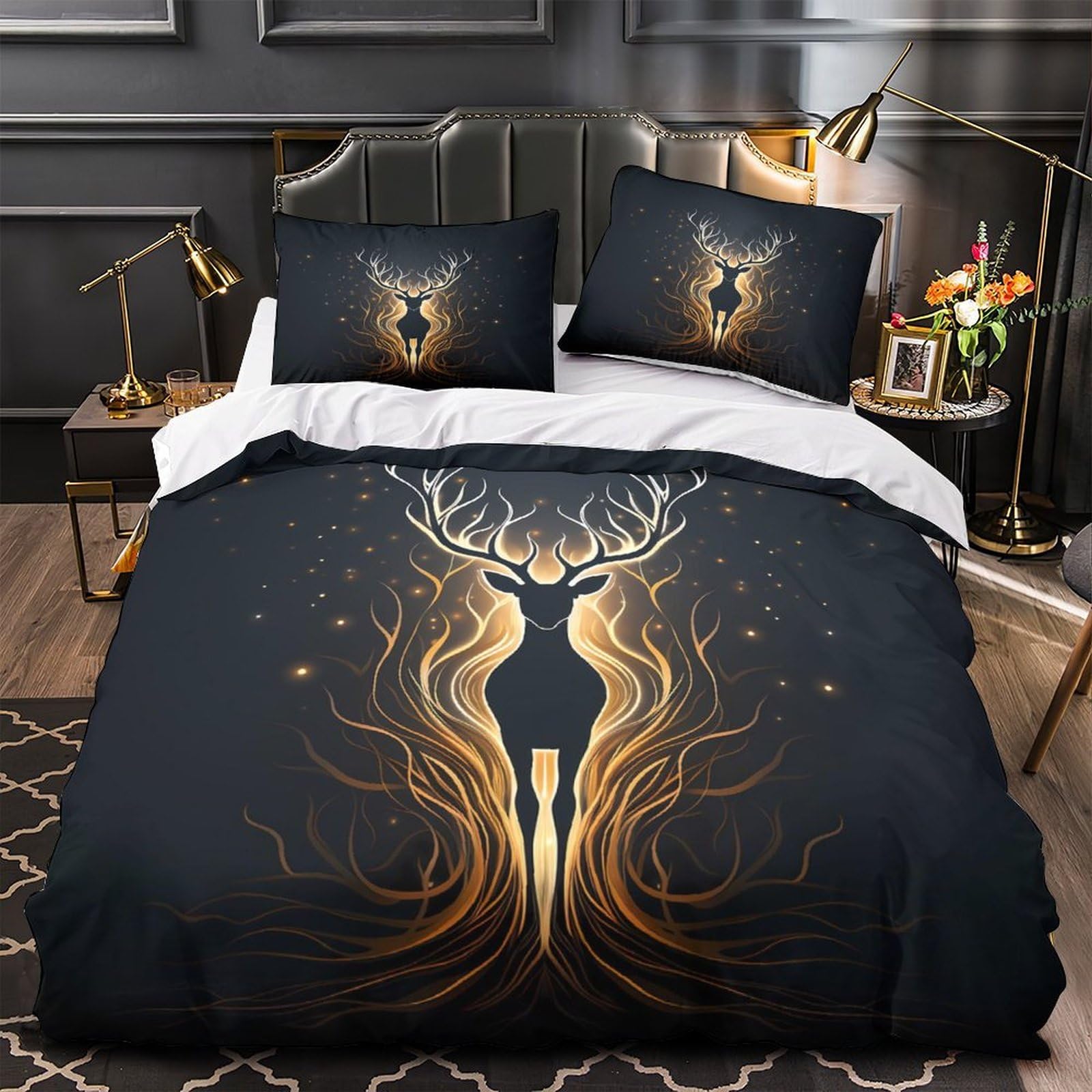Housse de couette football 3D pour lit king size de chambre d'ado