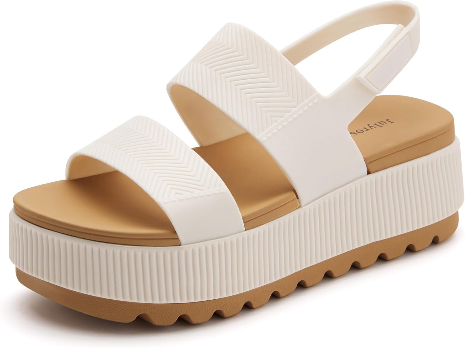 Julyrose Women's Platform Wedge Sandals - Lightweight Water-Friendly