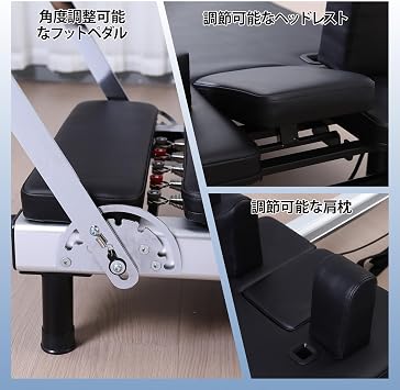 Foldable Pilates Reformer, 93.6 inches 236 cm, For Home Use, With Box, Aluminum Alloy, Supports Multiple Loads, Strength Training Machine, For Beginners & Advanced Users