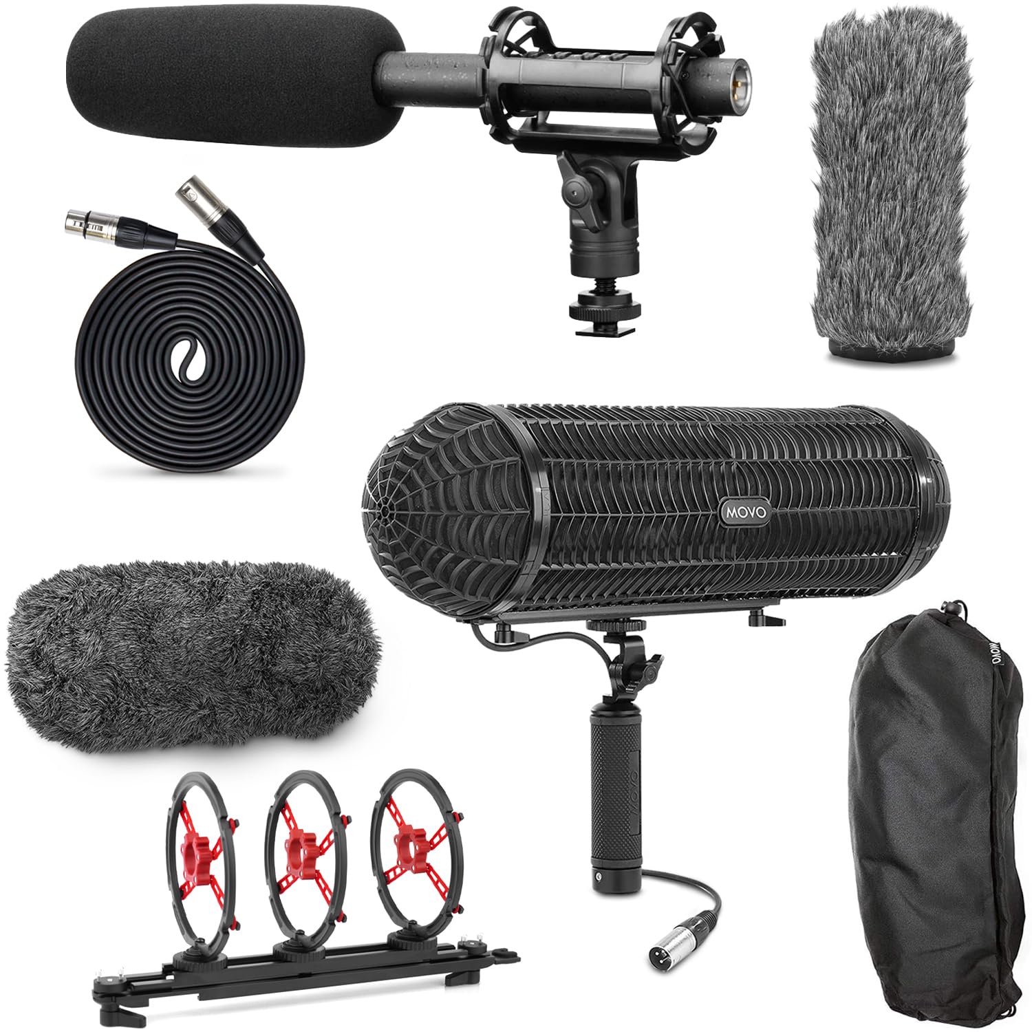 Amazon.com: Movo Shotgun Blimp Microphone Bundle - Powerful XLR