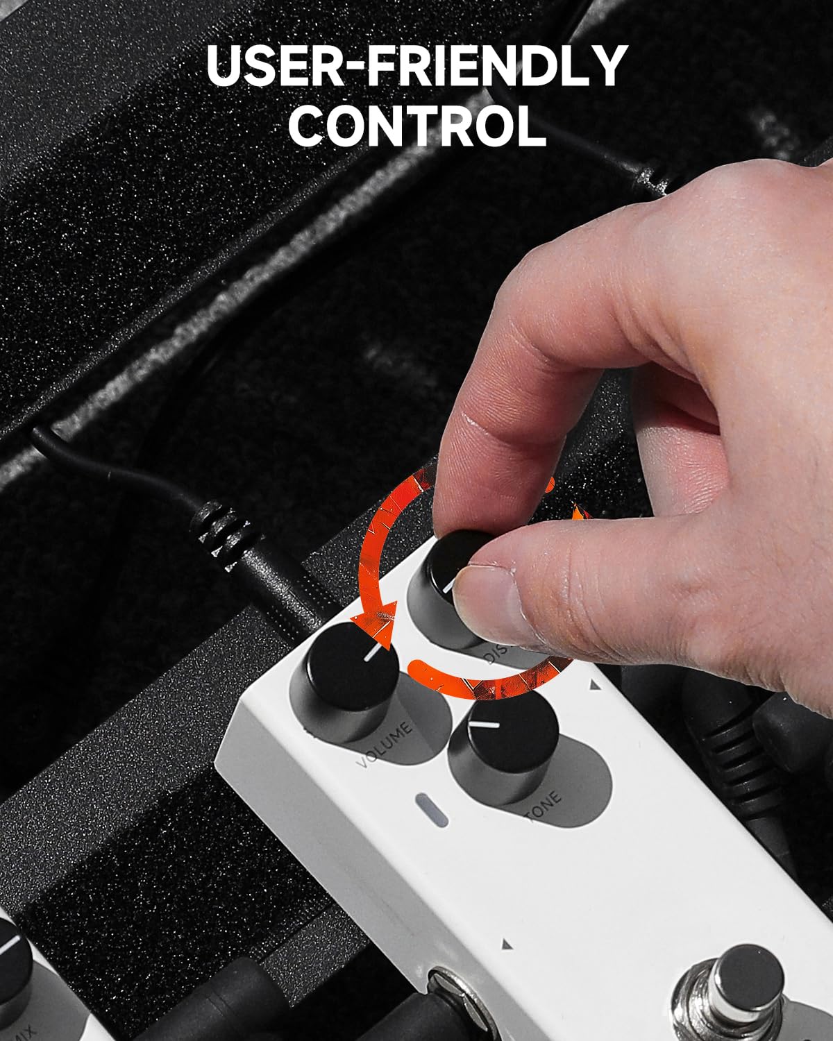 Donner EMBARK 02 - Pedal de guitarra de distorsión, carcasa personalizable, diseño sólido y duradero, efecto de distorsión clásico y pesado