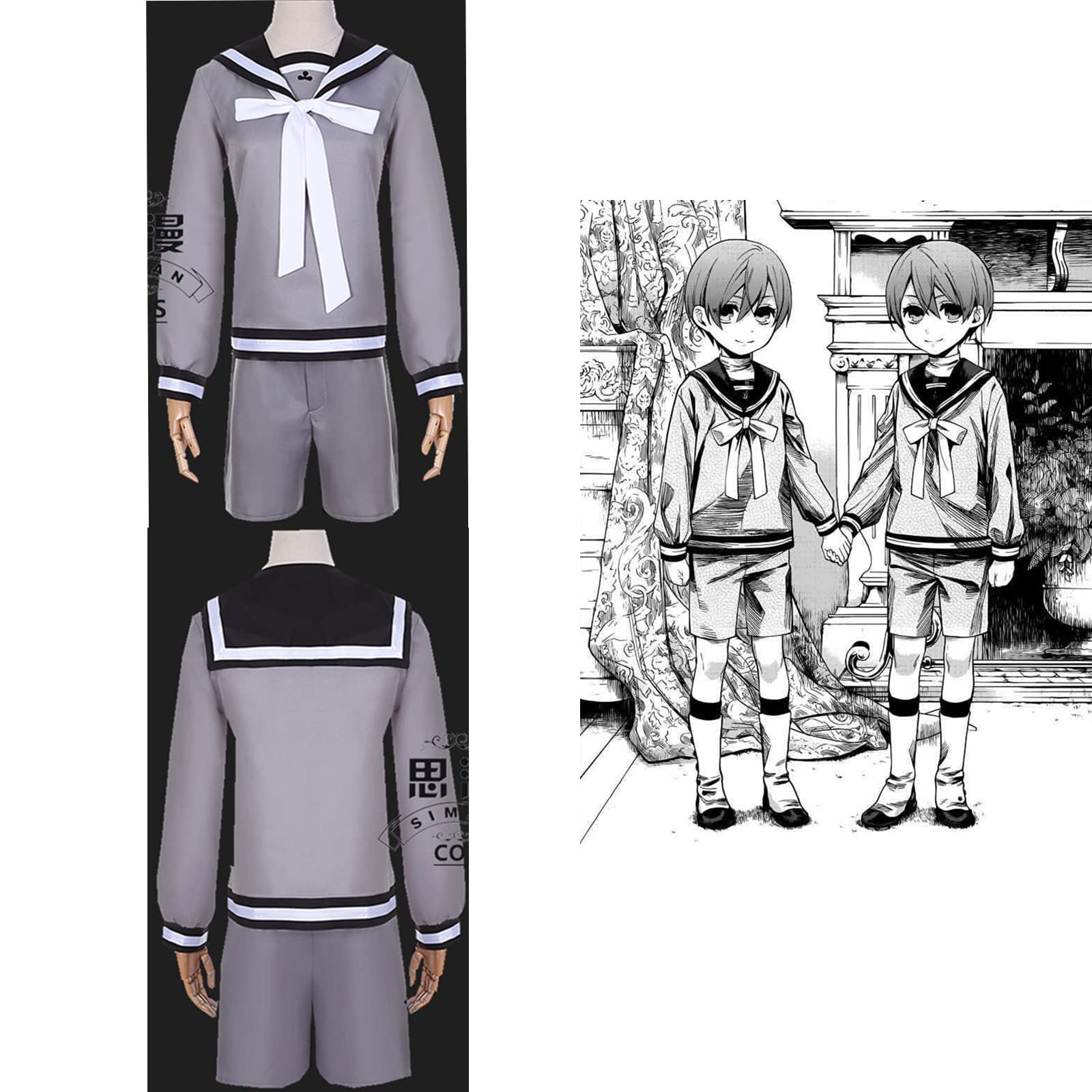 Amazon.co.jp: [YAORUI] 黒執事 シエル コスプレ衣装 ウィッグ