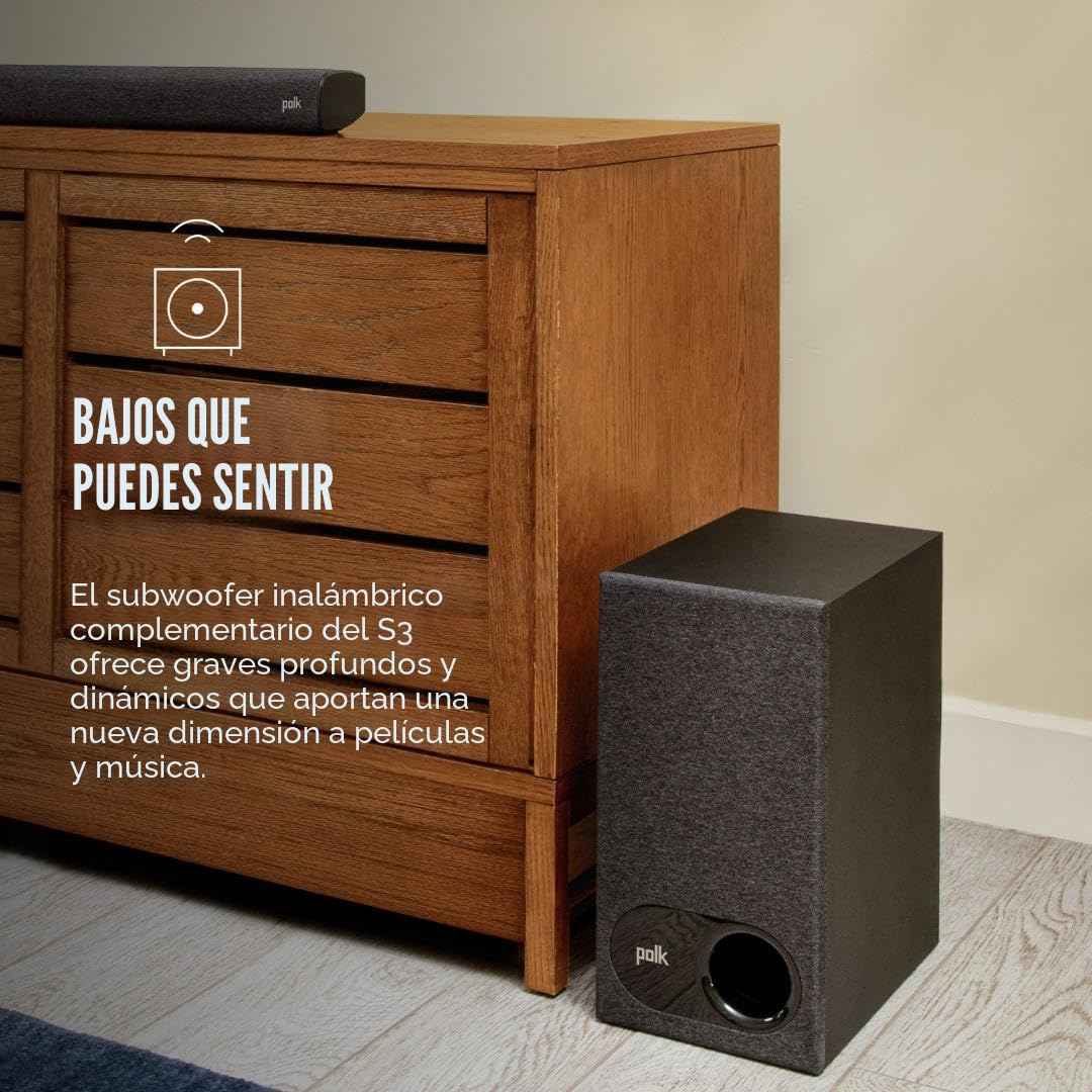 Amazon.com: Polk Audio - Signa S3 - Barra de sonido para TV y