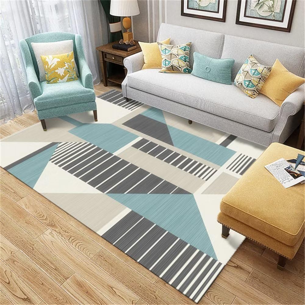 Tapis de couloir bleu anti-salissure et durable pour sol de restaurant