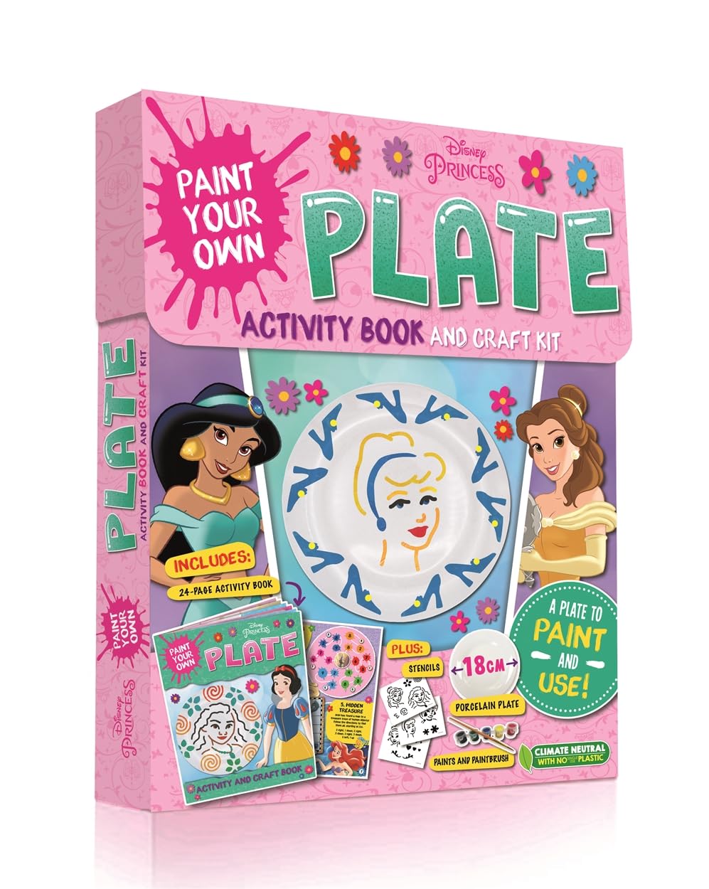 Disney Princess: Paint Your Own Plate Activity Book and Craft Kit (Craft Box)