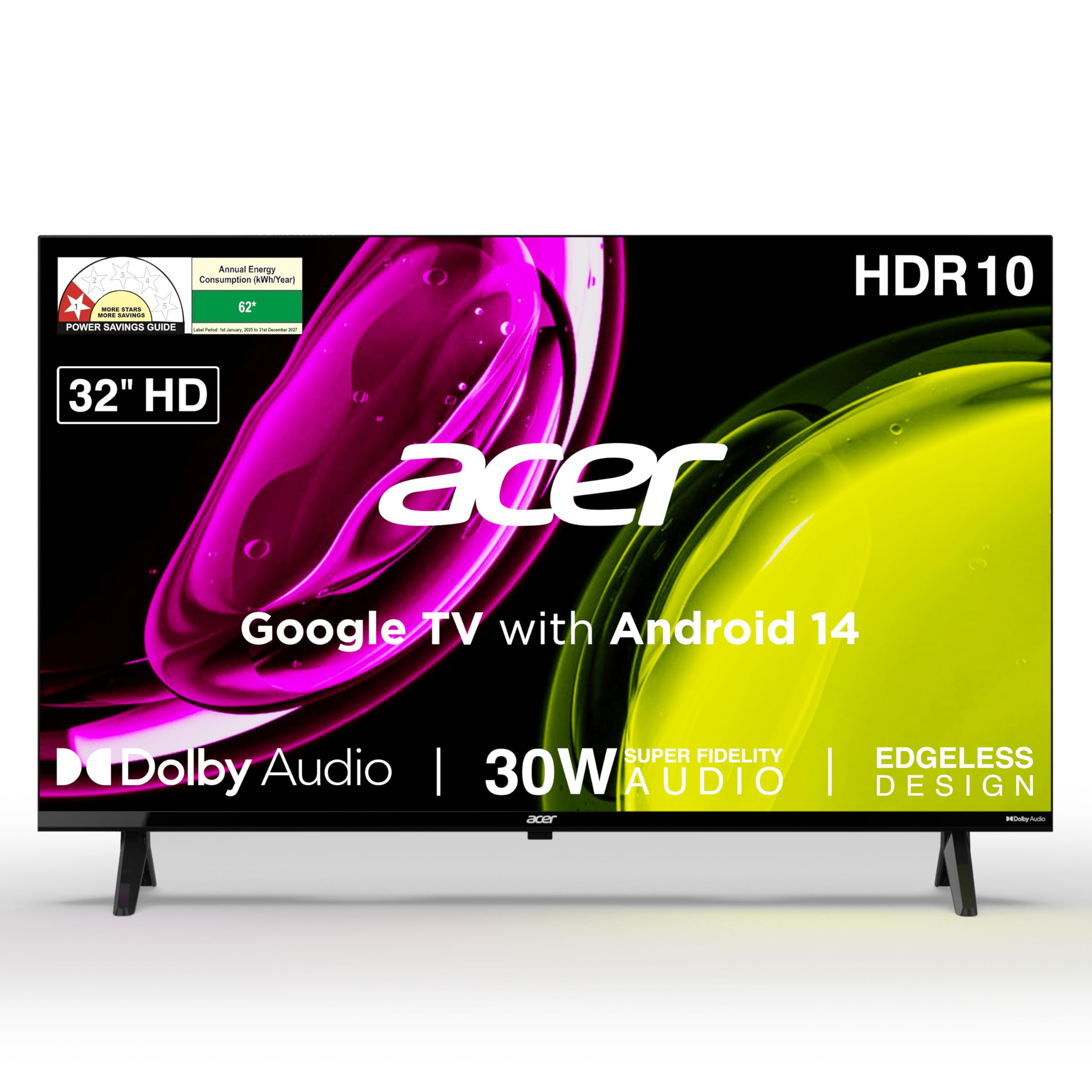 acer 80 cm (32 inches) Ultra I Series HD Smart LED Google TV
