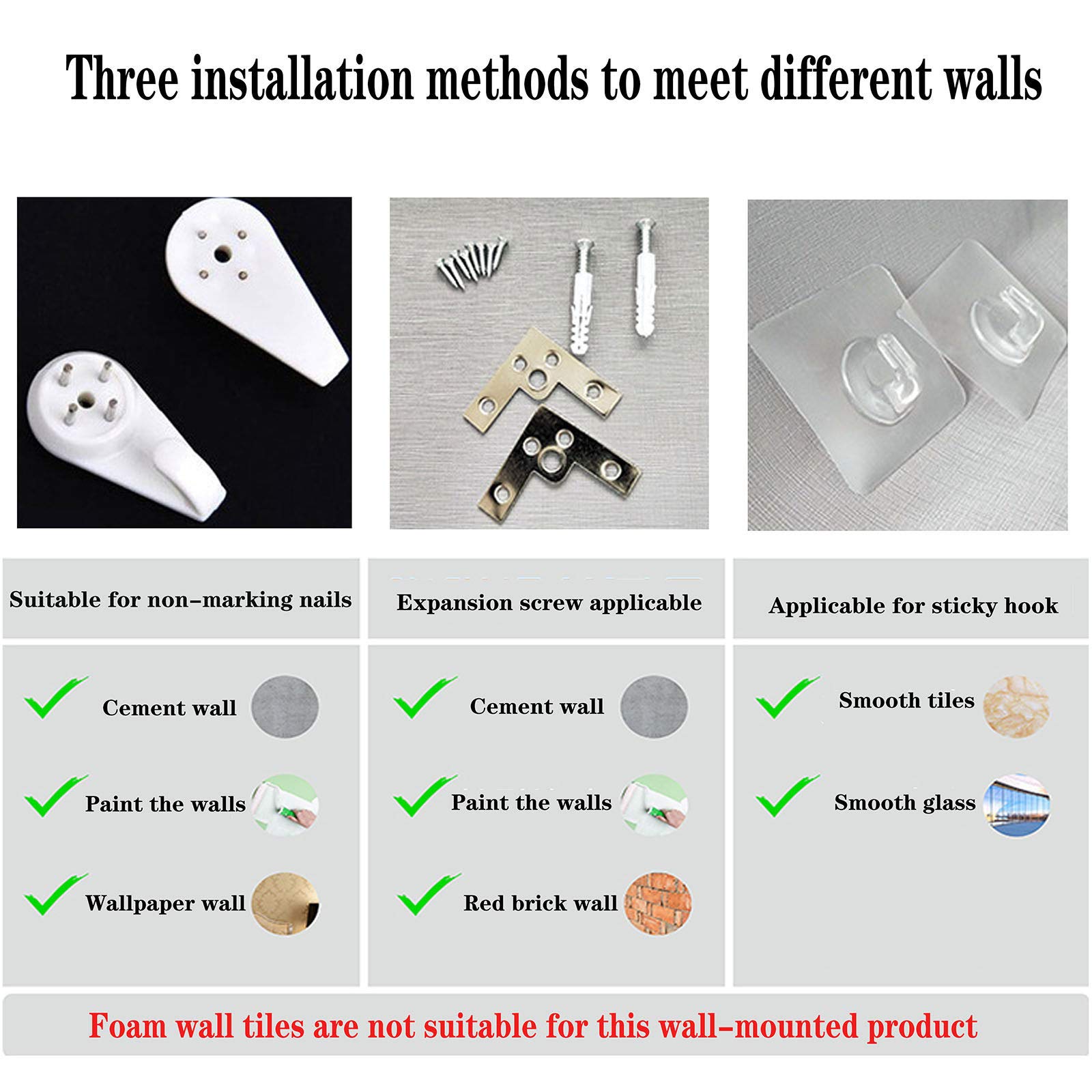 Mensola TV-mensola TV a Muro-Supporto per Monitor-per decoder Via Cavo/Router/telecomandi/Lettori Dvd/Console di Gioco,C