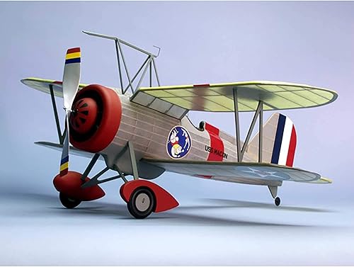 Miniatura 2 de Curtiss F9C2 Sparrowhawk Rubber Pwd Modelo Avión Modelo de Madera por Dumas
