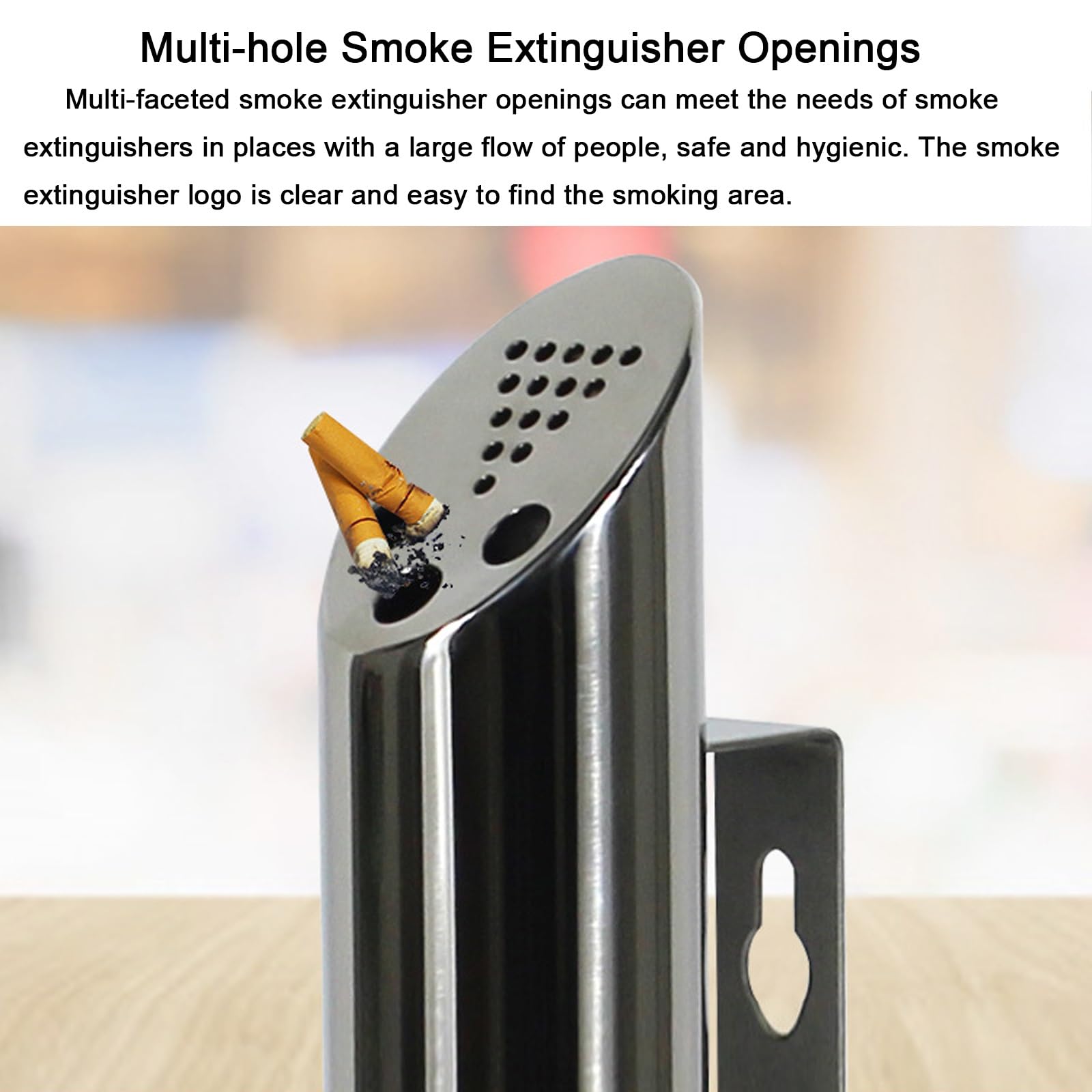 Amazon.com: Cigarette Butt Disposal Outdoor Porous Chimney Opening, Outdoor  Ashtray Large Capacity with Lock, Weatherproof and High Temperature  Resistant(46x8cm/18x3in) : Home & Kitchen