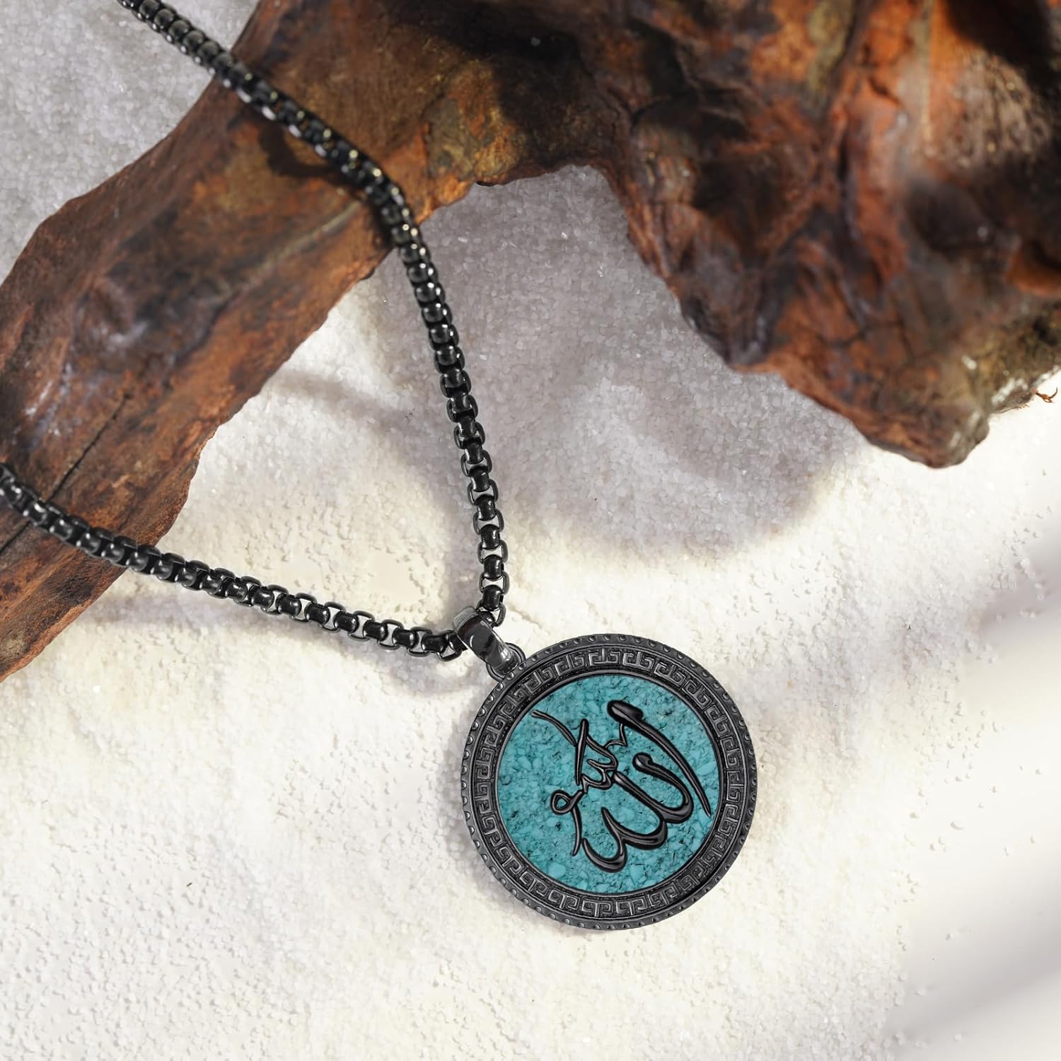 Allah Necklace 925 Sterling Silver Muslim Allah Pendant Necklace Jewelry Gifts for Men Women - Image 2