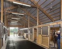 Vista 2 de American Floor Mats - Alfombrillas para caballos/establos - Alfombrillas resistentes para establos - Suelo de goma grueso y duradero, negro sólido