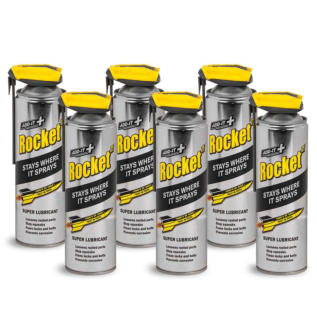 Super Tube Lubricant Spray, 15.2 fl oz (Pack of 6)  Penetrating Oil & Anti-Corrosion Spray for Rusted Bolts, Tools, Bikes & Garden Equipment, Water-Resistant Protective Coating