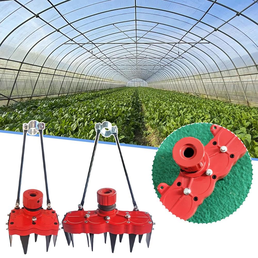 Herramienta de eliminación de malezas y cultivadora giratoria, 2 en 1, desbrozador de jardín, hierba desmenuzadora, cultivador de tierra
