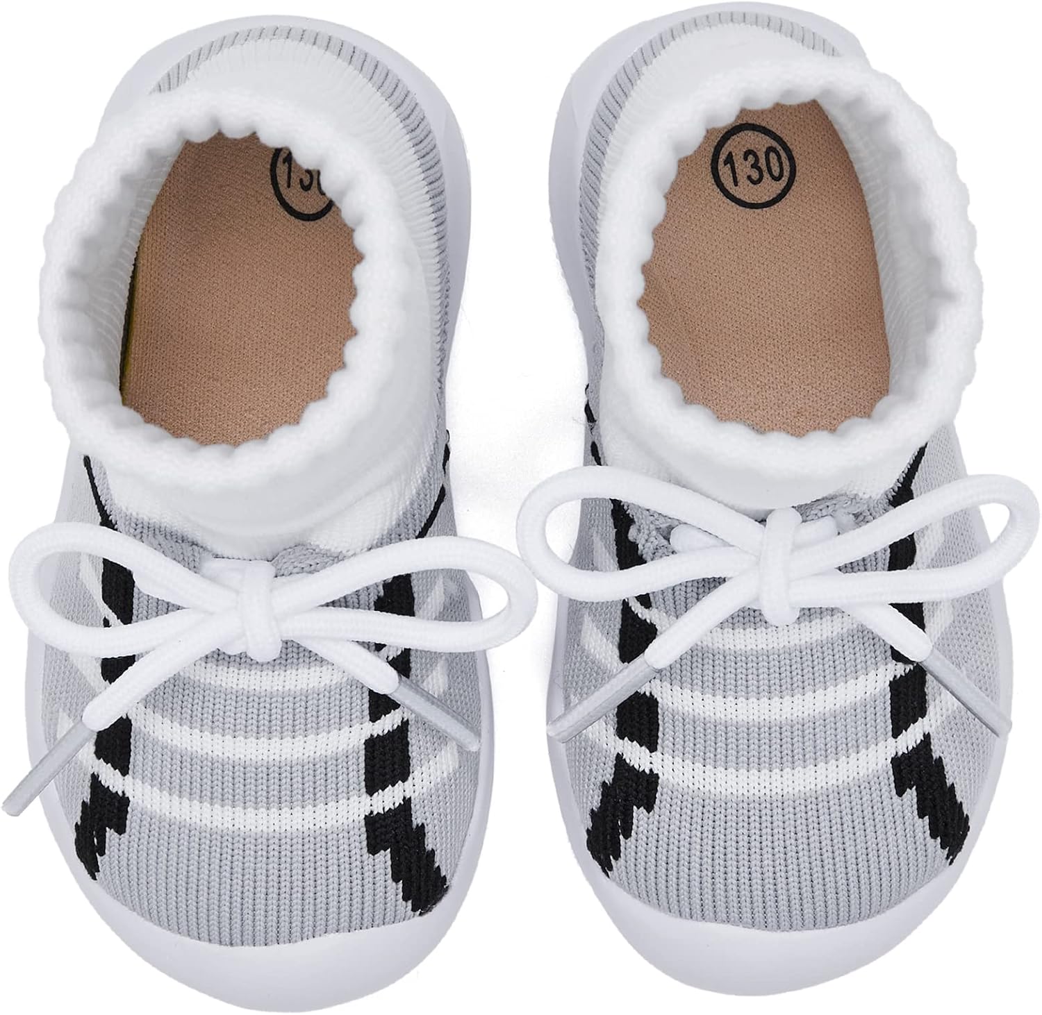 MORENDL Baby Sock Shoes Toddler Sneakers Infant Tennis Slip On Walking Shoes Boys & Girls Non-Slip Slippers