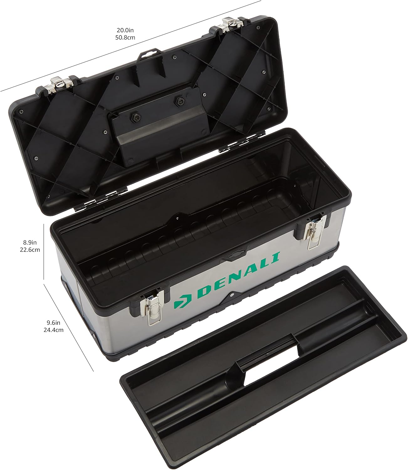  Brand - Denali Tool Box with Metal Latches, 20-inch - - 