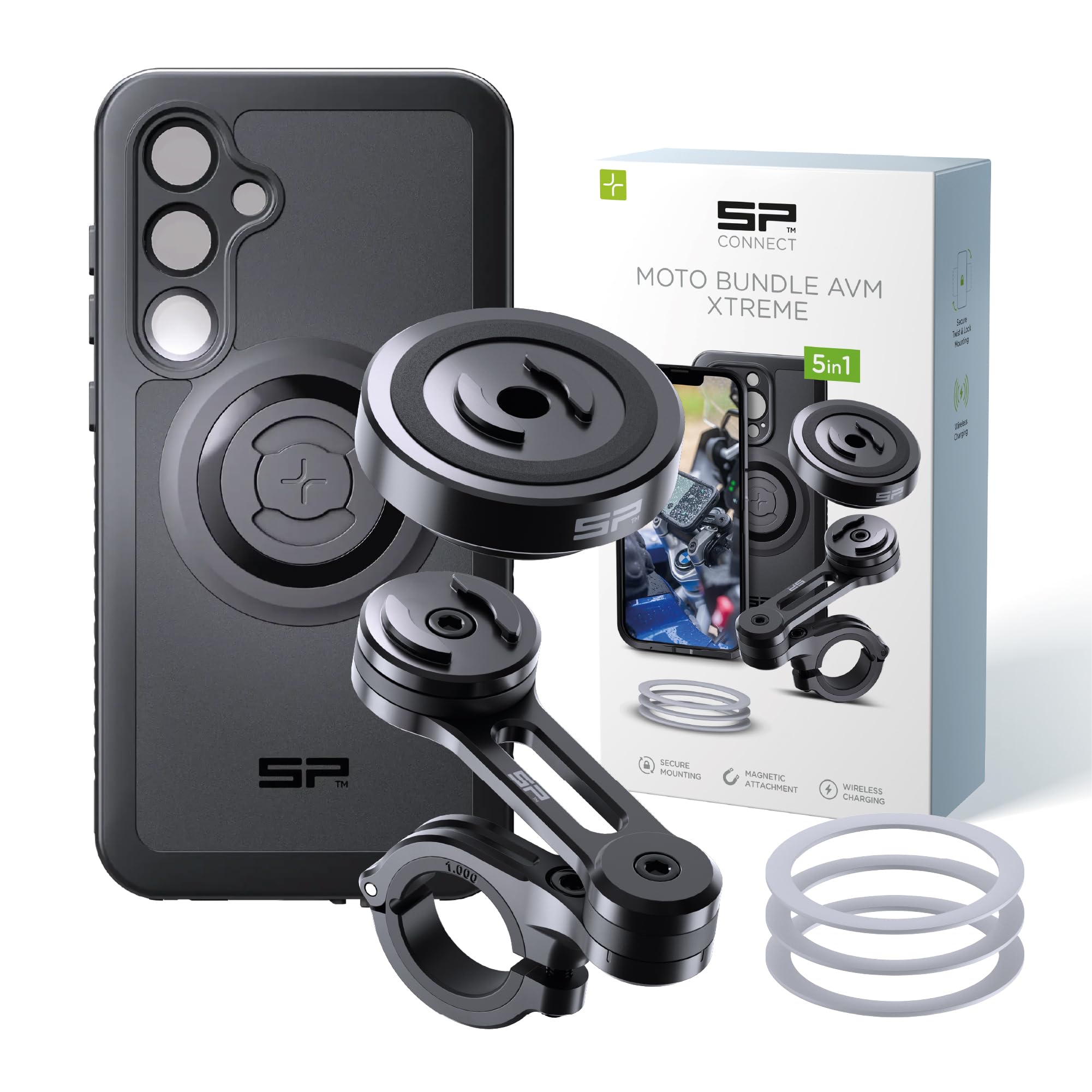handyhalterung fahrrad s24 ultra SP CONNECT Moto Bundle II AVM Xtreme | SPC+ | Halterung kompatibel mit Samsung | für Motorrad | Handyhalter Smartphone vintage inspired Color Option:48 colors Gravel Bike Best Wheel
