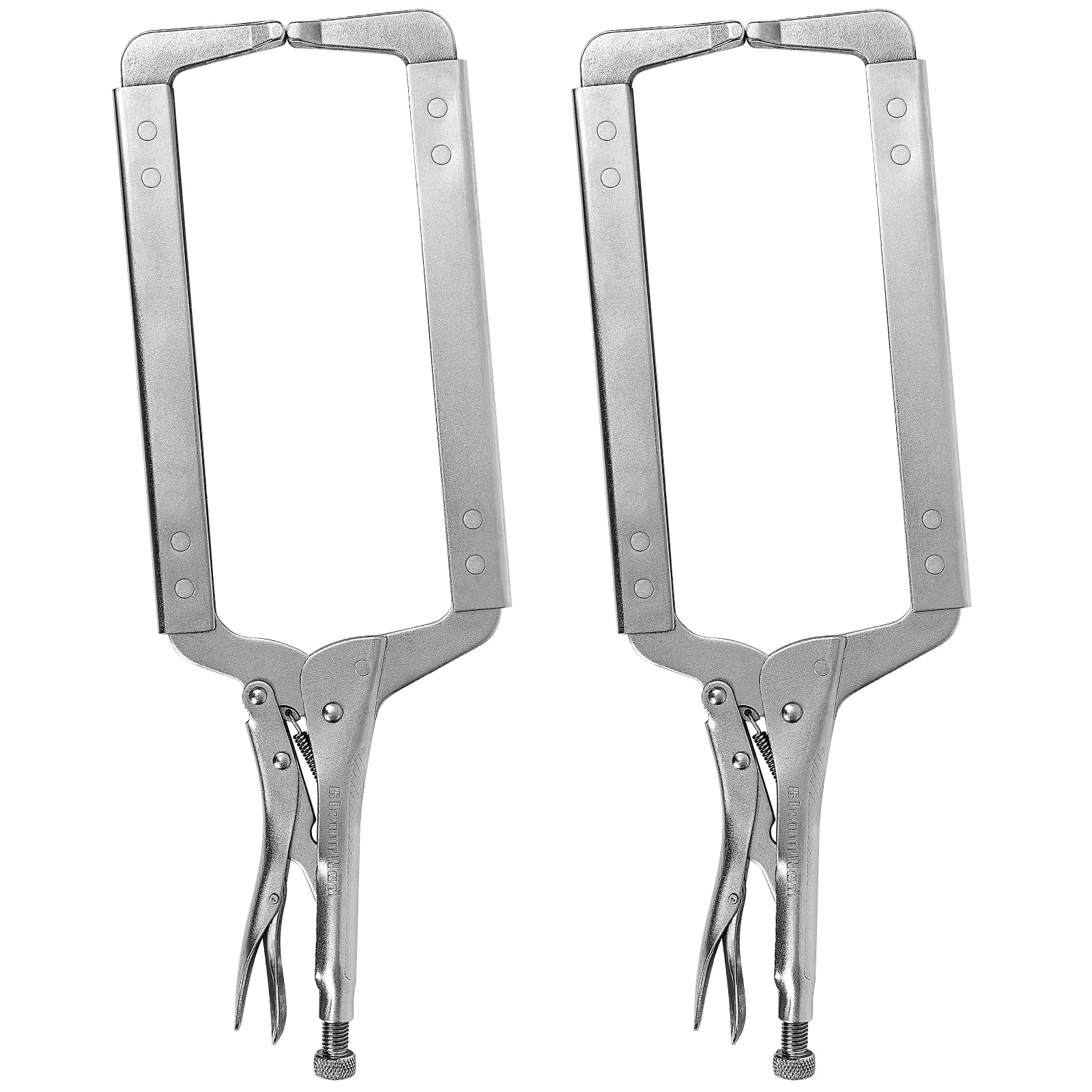 GleamRad 18-Inch Locking C-Clamp Pliers, Long Reach, Welding Clamps | 8-1/4" jaw capacity…