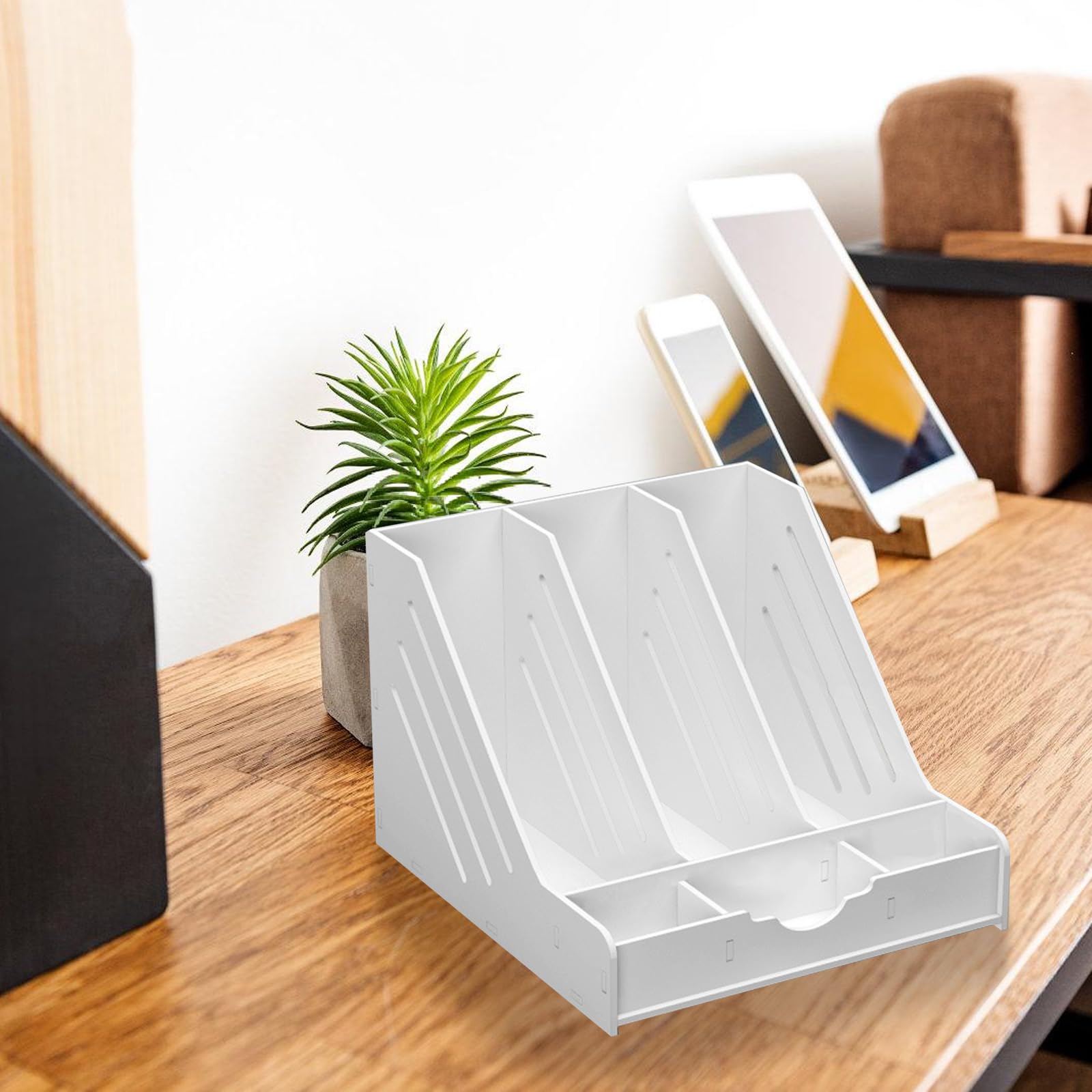 Boodend da scrivania con portapenne porta carte multiuso da scrivania Bood End Magazine Book Holder salvaspazio organizer da scrivania