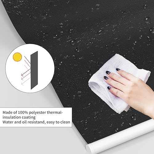 Miniatura 6 de Persianas opacas para ventanas, con aislamiento térmico y anti-rayos ultravioleta, 100 % opacas, para ventanas interiores del hogar, sala de estar,