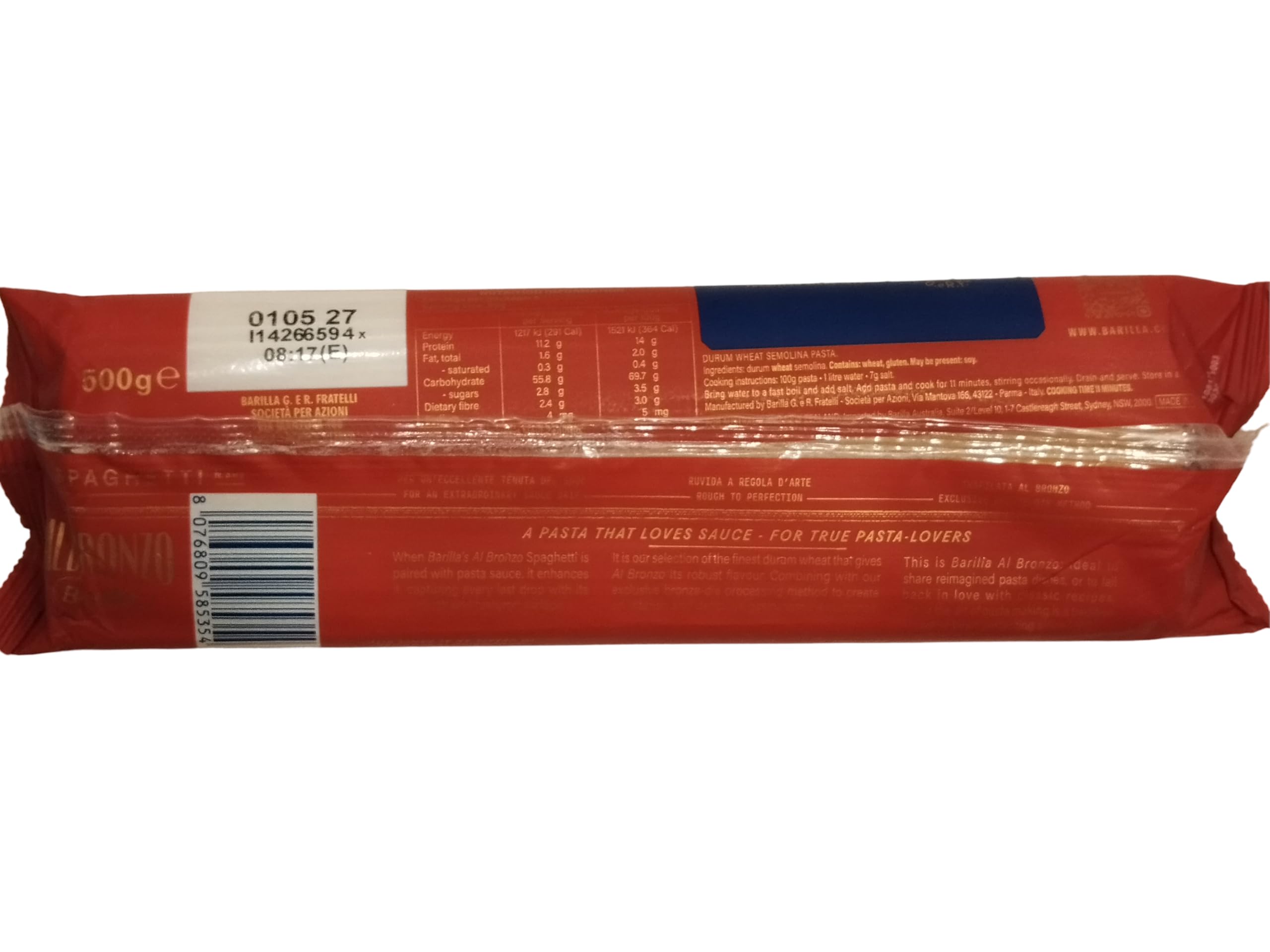 Barilla Pasta Spaghetti Al Bronzo 500Gms - Image 3 thumbnail