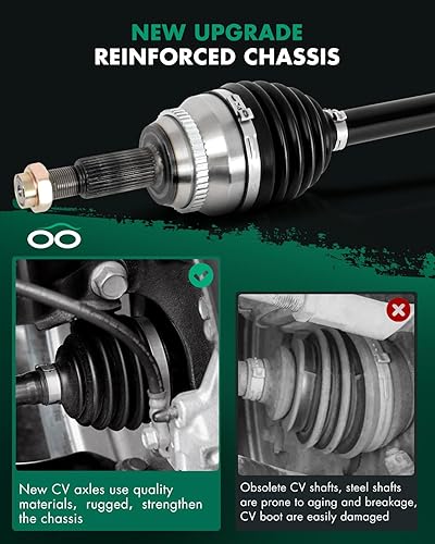 Miniatura 89 de SCITOO Eje CV Conjunto de eje delante izquierda derecha para Honda Odyssey 3.5L,para Honda Ridgeline 3.5L 2005-2014 60-1009