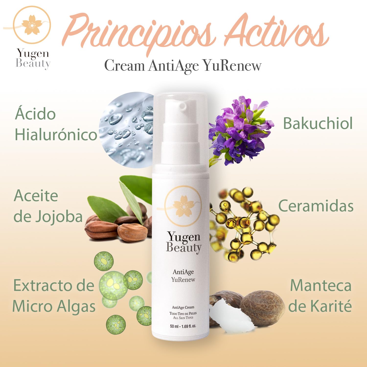 Krem do twarzy przeciwzmarszczkowy Kobieta/Mężczyzna 7 aktywnych zasad - AntiAge Cream YuRenew | Wypełniacz Głębokie Zmarszczki | Krem przeciwzmarszczkowy Ujędrniający Dzień Na Twarz, szyję i Dekolt |