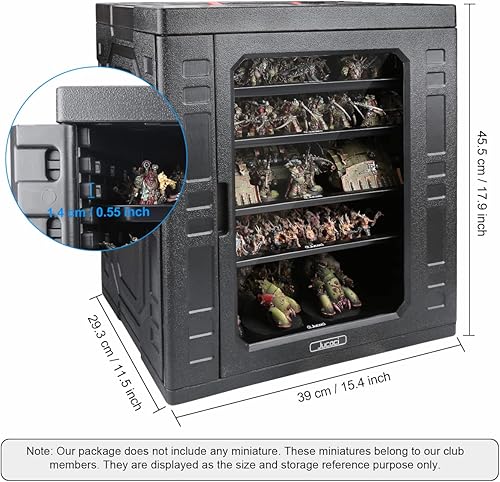 Vista 2 de Jucoci Miniatures Storage Case Miniatures Transport Case (Large Size)