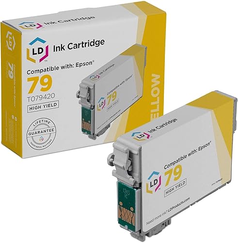 LD Productos Cartucho de tinta remanufacturado Reemplazo para Epson T0794 (amarillo)