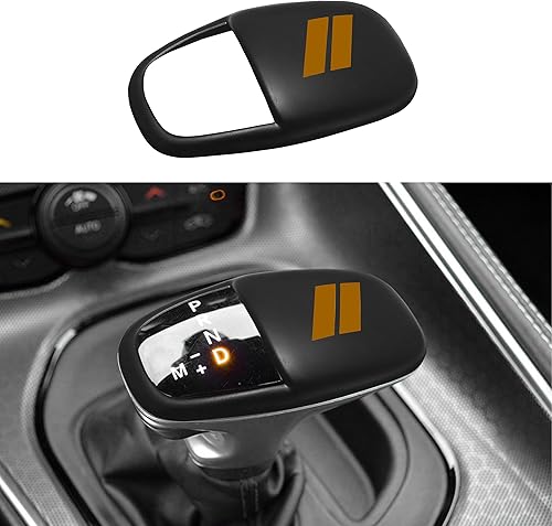 Miniatura 11 de Cubierta de la cabeza del pomo del cambio para accesorios Dodge Charger 2015-2023 Challenger 2015-2023 2024 Durango 2016-2025 2026 ABS Decoración