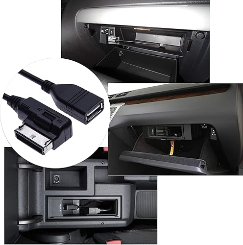 Miniatura 4 de HQRP Adaptador de cable MDI MMIUSB compatible con Volkswagen Sharan, Touran, Tiguan, Touareg, Audio MP3 Music Interface Adapter