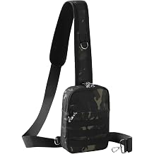 Anti Theft Sling Bag Tactical Small Shoulder Chest Crossbody Bag for Men Women with Zipper Lock RFID Blockingcamouflage