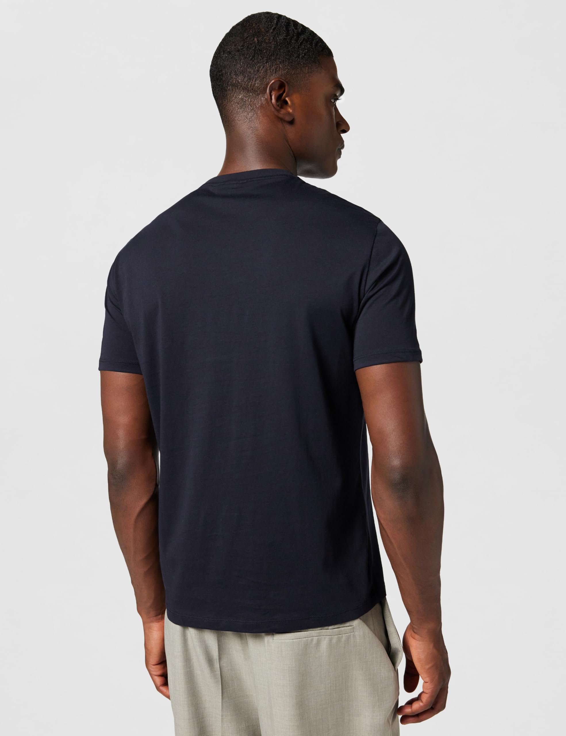 Armani Exchange Plain Front Logo Patch Camiseta para Hombre