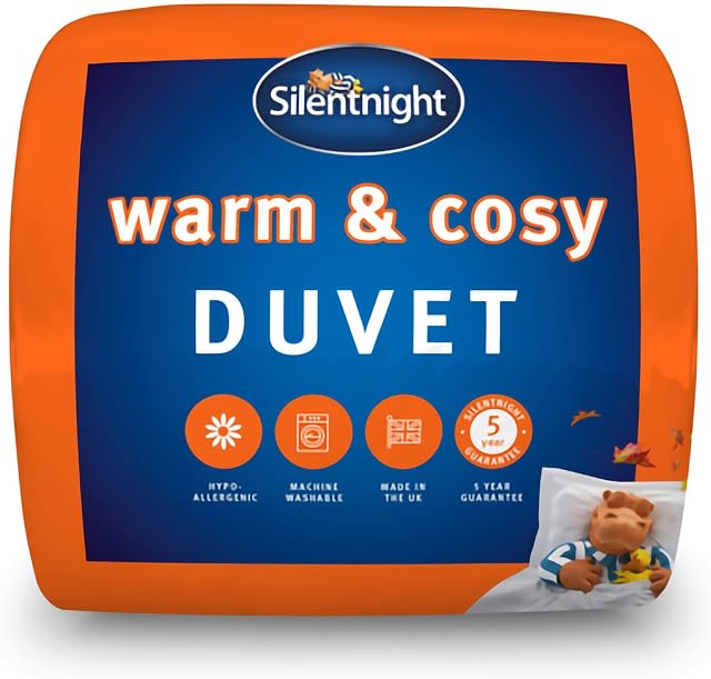 Silentnight Warm and Cosy 15 Tog Duvet - Thick Warm Cosy Soft Winter Duvet Quilt Hypoallergenic - Super-King Size Bed