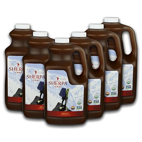 Concentrado de té Chai Spicy Sherpa paquete de 6 6