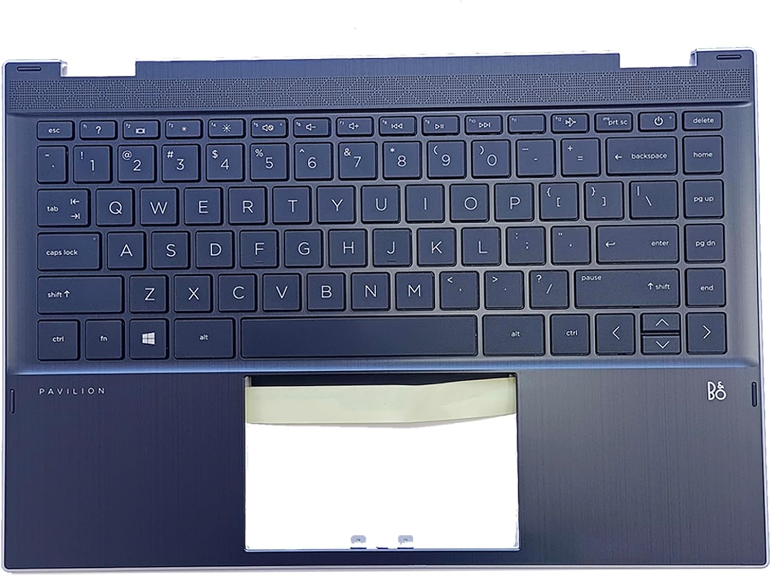 Replacement for HP Pavilion X360 14 DW 14M-DW0023DX 14T-DW100 14M-DW1023DX Laptop Upper Case Palmrest Keyboard Assembly Part 14" L96526-001 6070B1744903 L96524-001 Top Cover Gray