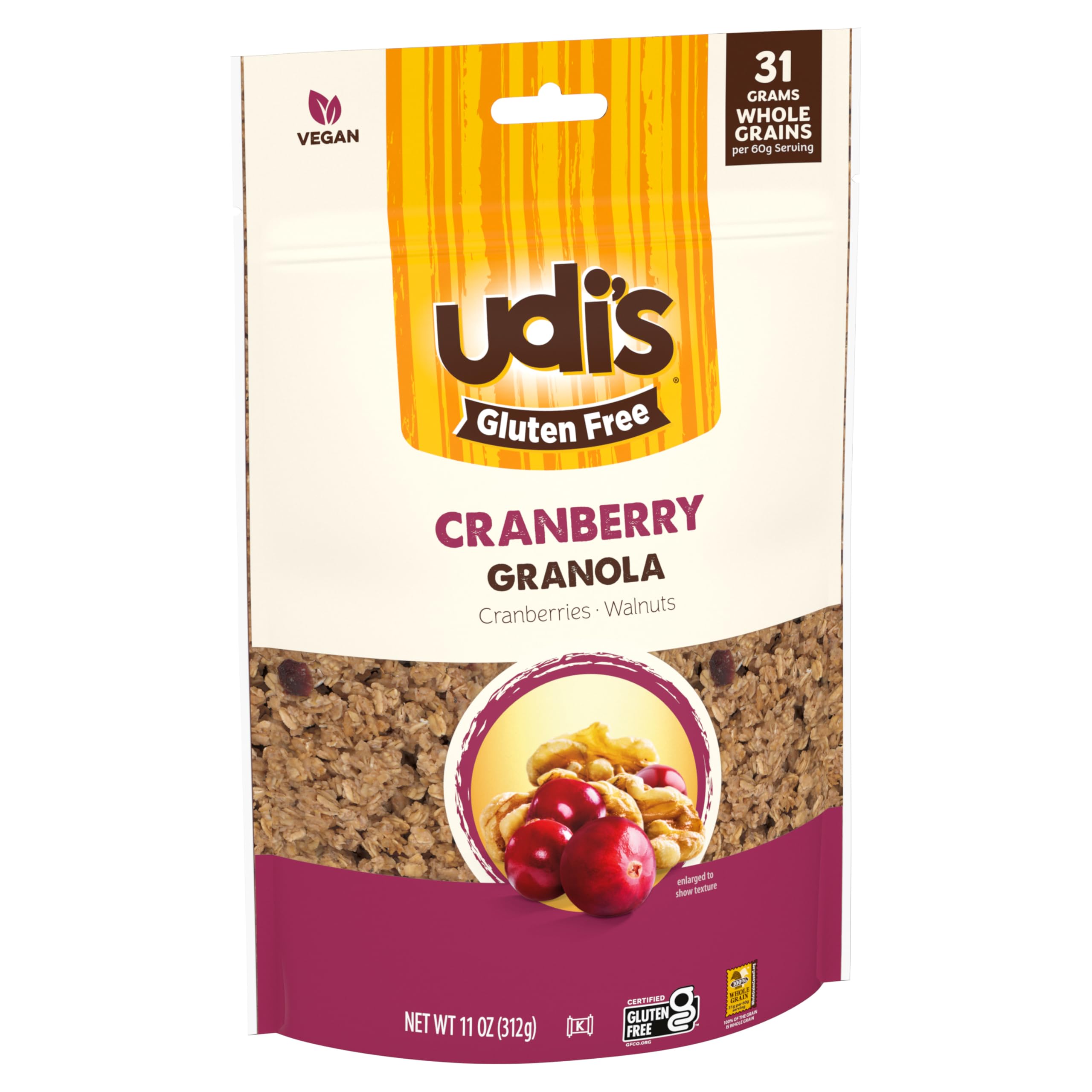 Udi's, Granola sans gluten, canneberge, 340 g (12 oz)