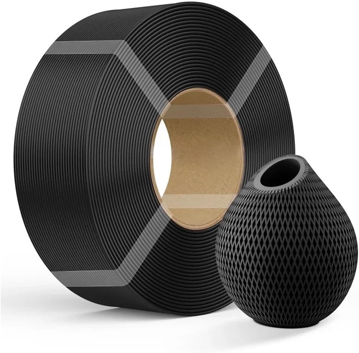 For creality 1KG No Spool for CR PETG 3D Printer Filament 1.75mm ±0.02mm for Bambulab No Clogging Neat Winding No Bubbles High Toughness(White)