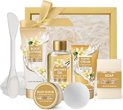 BODY & EARTH Women's Care Set - 8 Piece Gift Set | Birthday Gift for Women with Vanilla Scent, Skin Care Set, Christmas Gift for Her