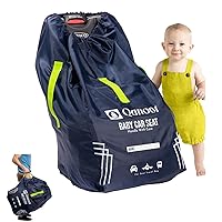 Vista 9 de Bolsa de viaje para asiento de automóvil infantil para avión - Bolsa resistente de facturación en puerta para asientos de automóvil que se adapta