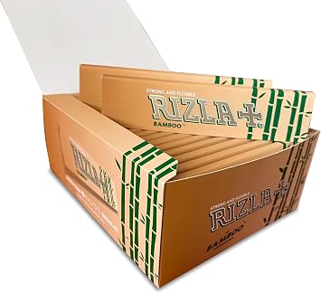 Rizla バンブー キングサイズ スリム 超薄型ローリングペーパー - 50冊