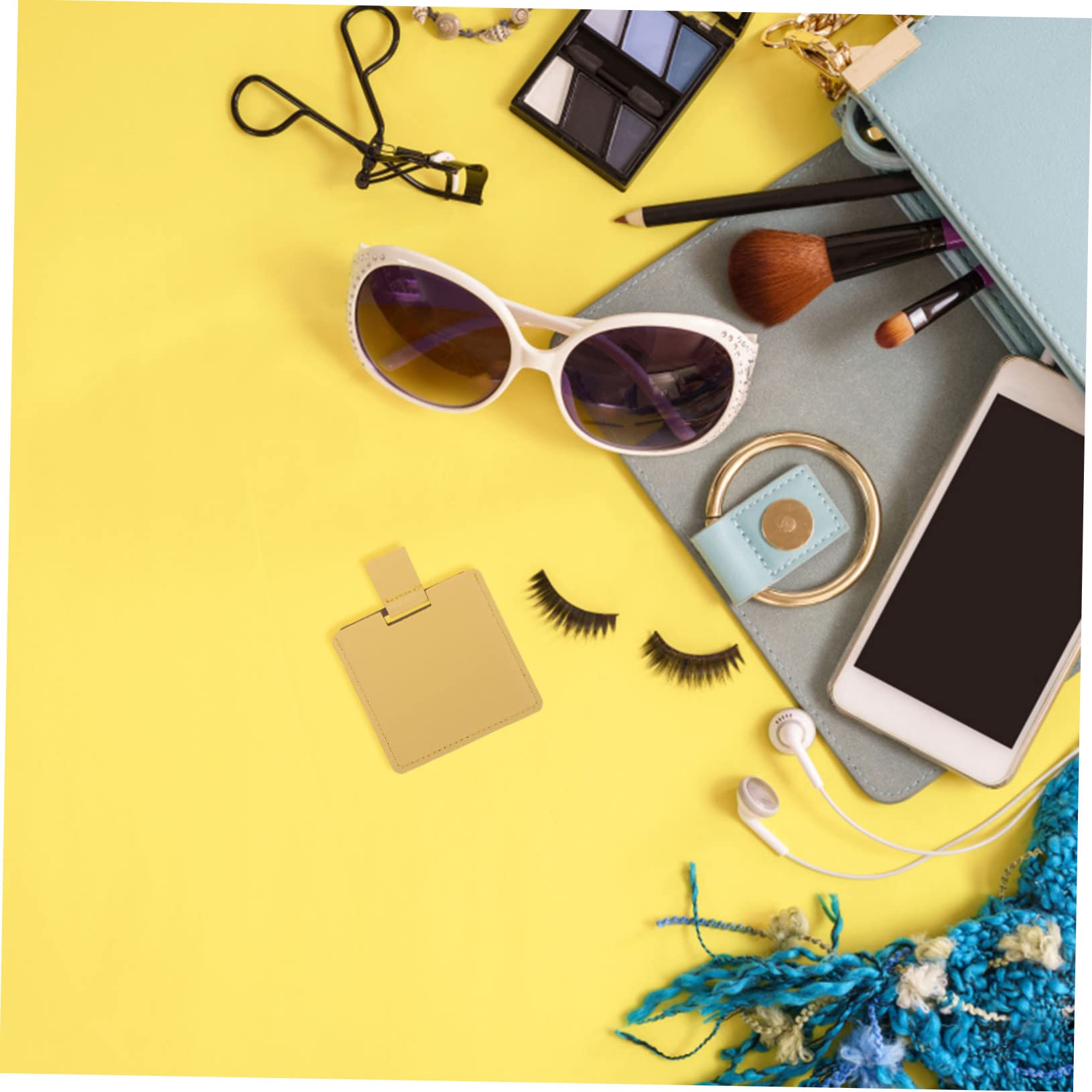 CALLARON 2 Set Specchietti Cosmetici Tascabili Specchi Maneggevoli Per Compatti E Portatili Per Donne Per Viaggi 5 Pezzi*2