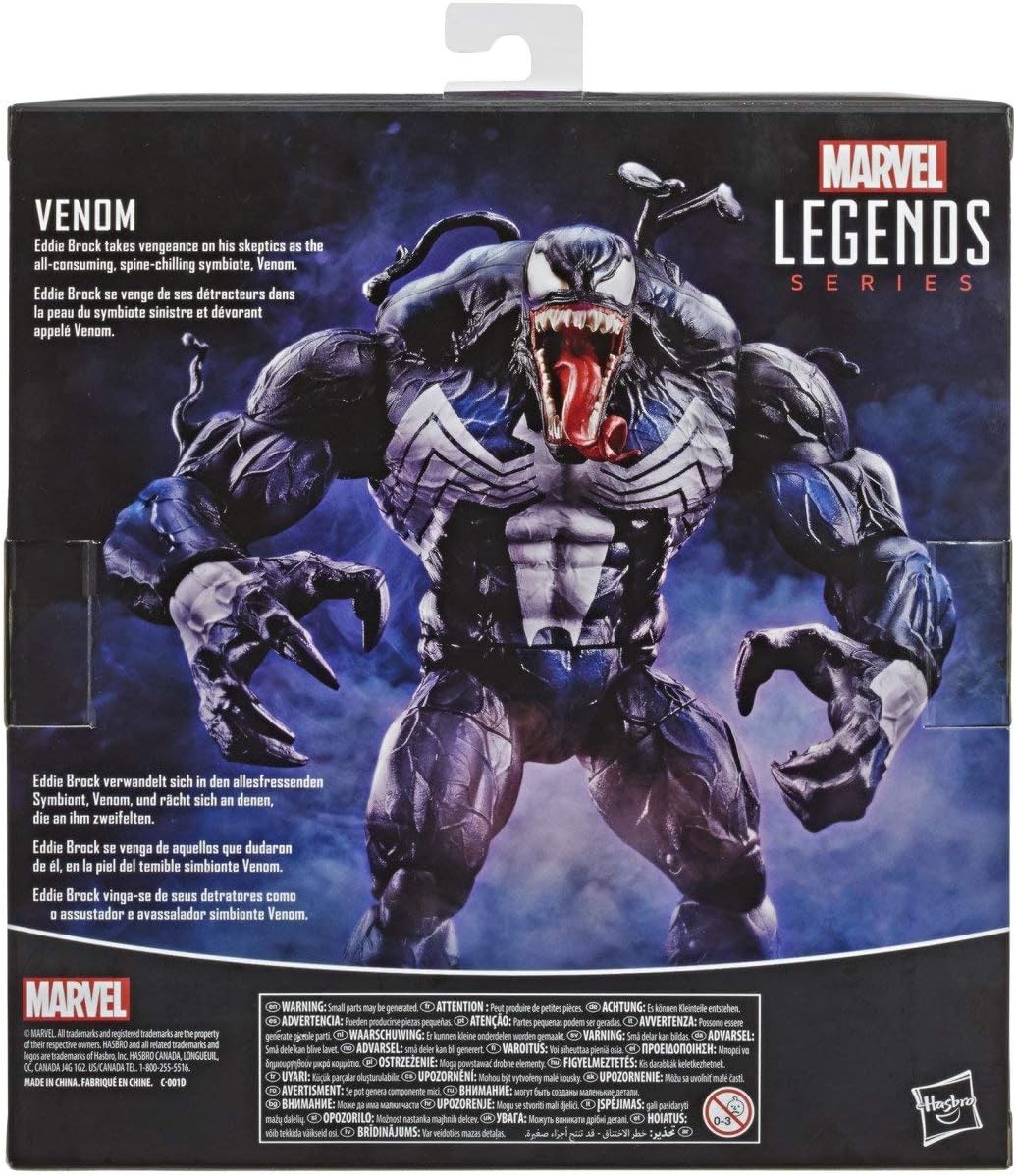 Hasbro Marvel Legends Series 6-inch Collectible Action Figure Venom Toy, Premium Design, Detail, and Articulation, Ages 4 and Up