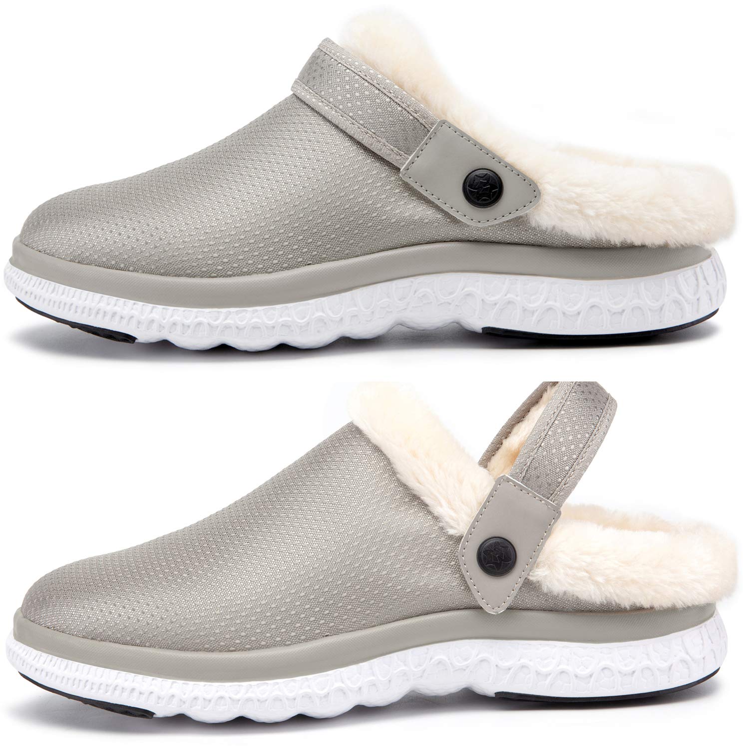 Pantofole Uomo Donna Pantofola Invernali Calde Pelliccia Scarpe da Giardino Ciabatte da Casa Zoccoli e Sabot Comode 36-48