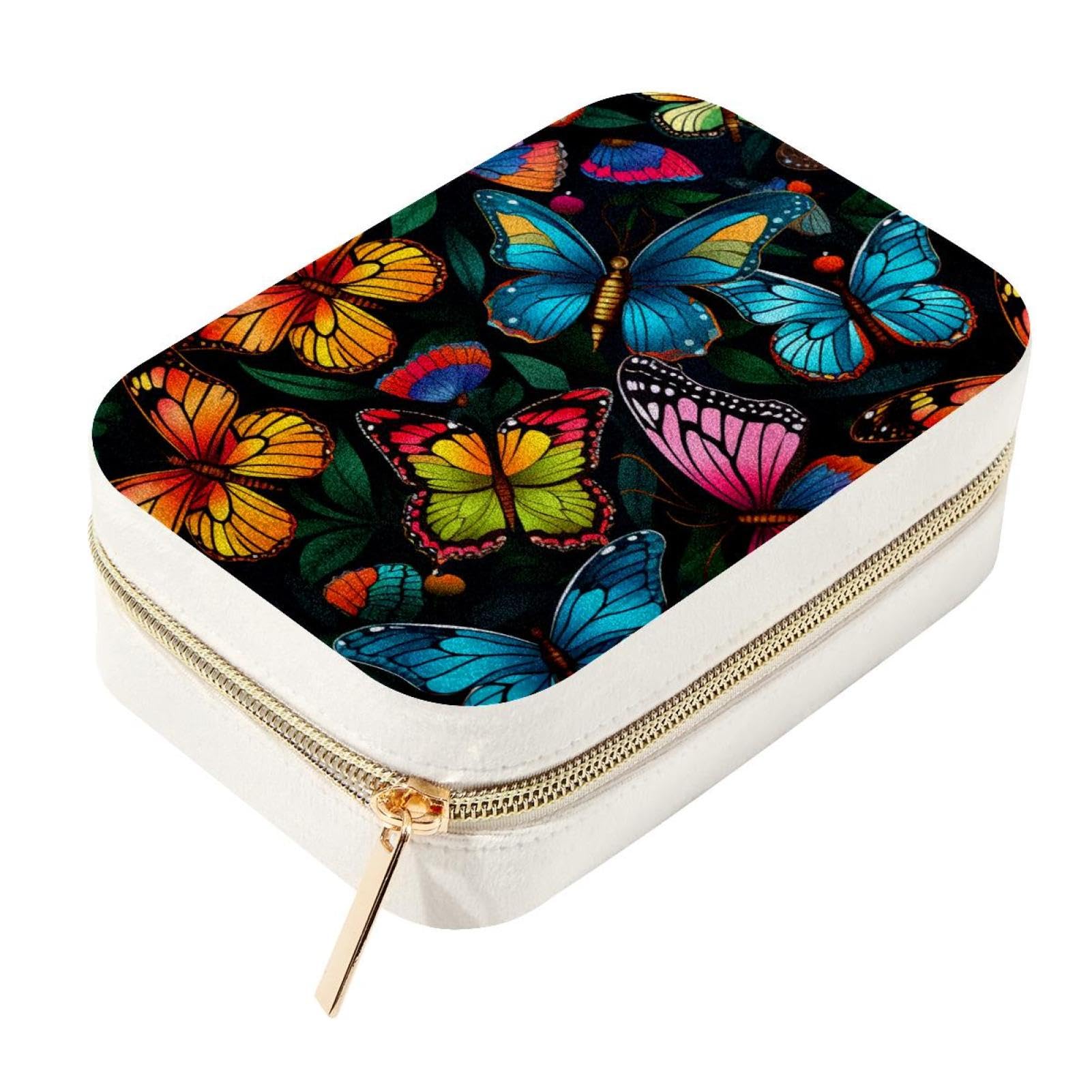 Organiseur de bijoux de voyage papillon pour emporter vos parures en week-end