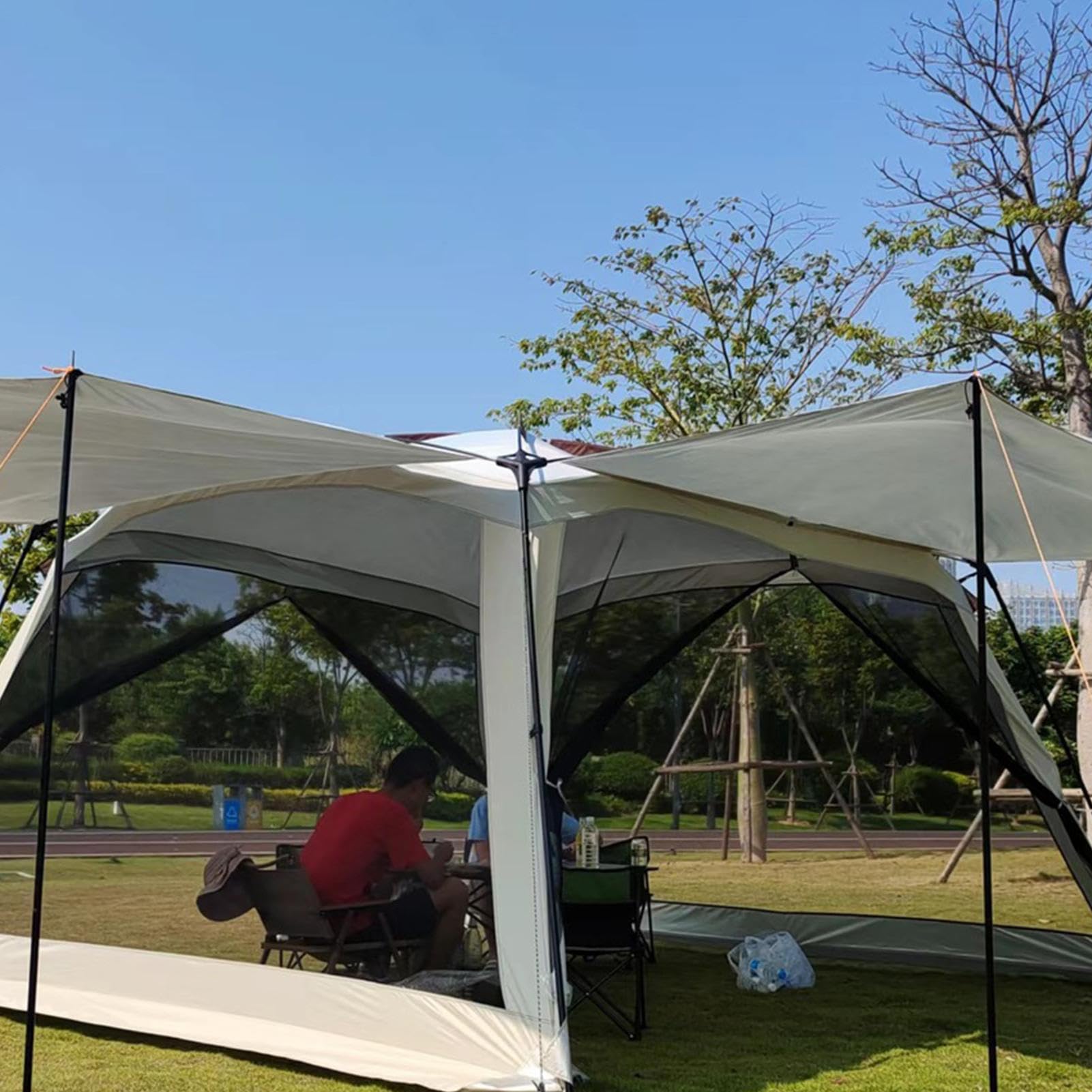 Tenda da Campeggio, portatile resistente ai raggi UV, tende a zanzariera, per il campeggio, per il viaggio, il picnic, il viaggio in famiglia, l'escursionismo, i viaggi e le attività di viaggio