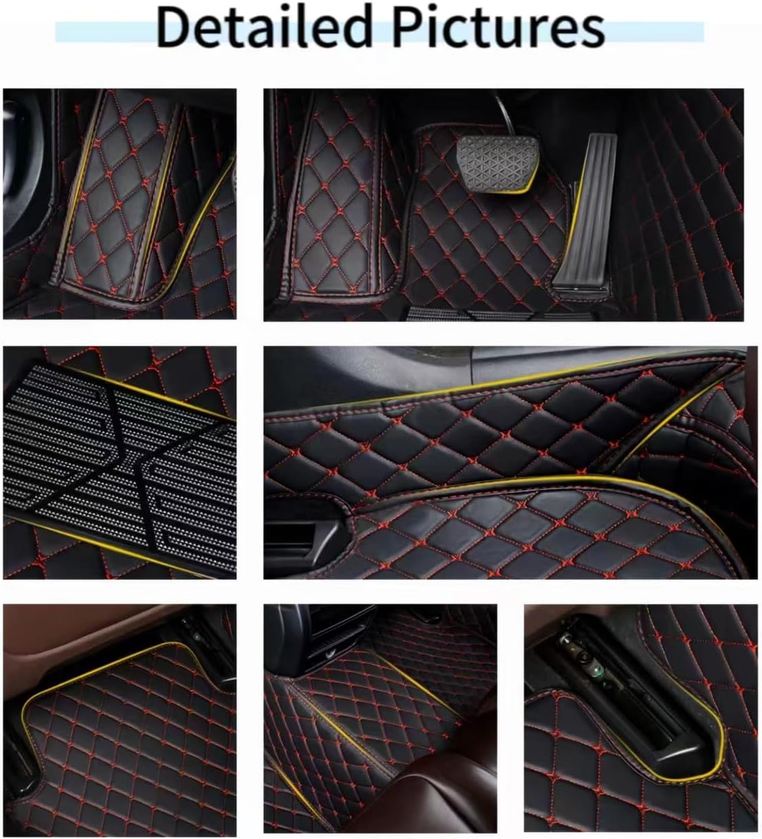 Instagram-Inspired Bespoke Car Floor Rugs and Cargo Liners in Fresh, Niche Colours, Full-Coverage, Easy-to-Clean, Non-Slip Leather Mats (Sakura Pink), DCG645CDH