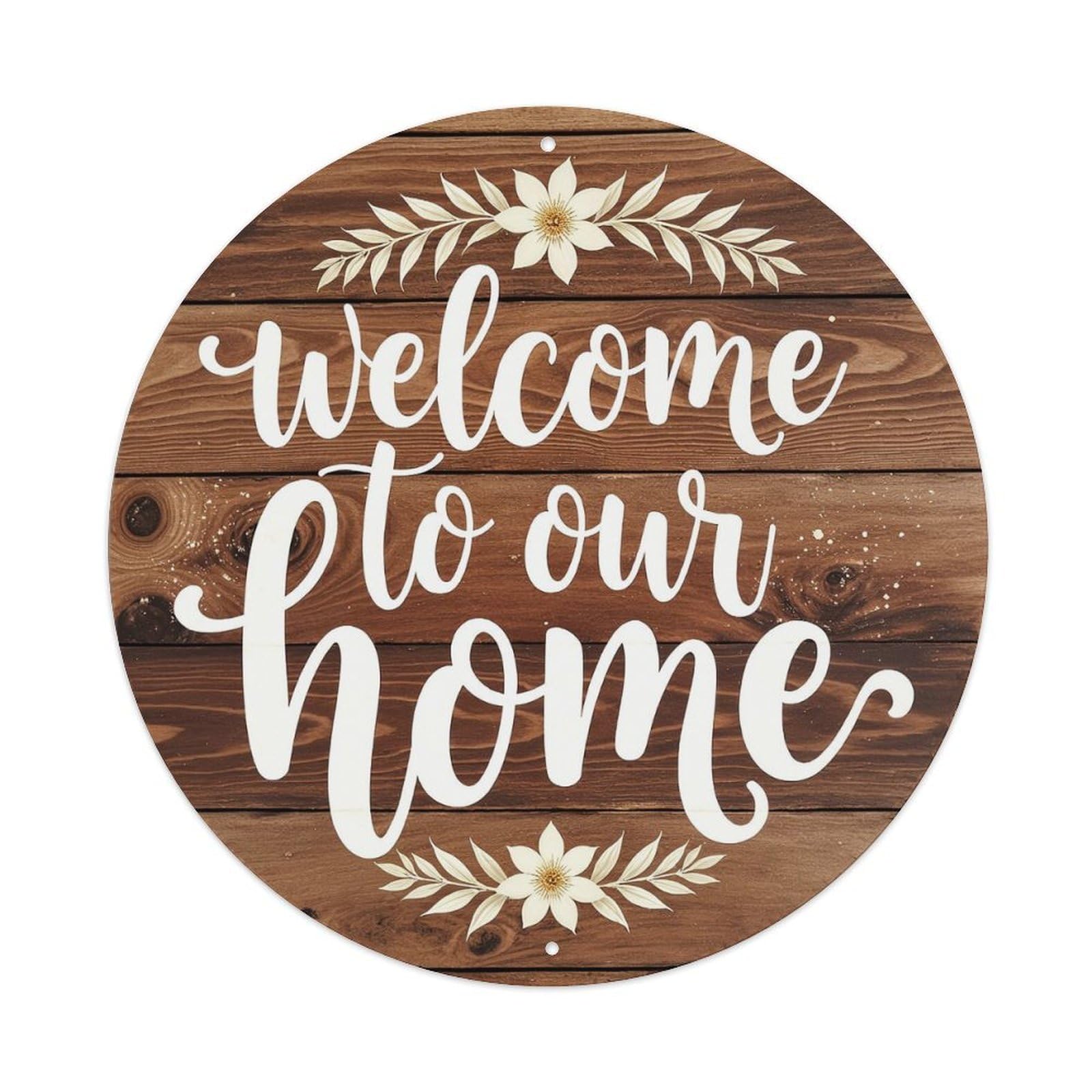 Welcome To Our Home Sign Retro Metal Tin Sign, Vintage Metal Poster for home, Gaming Room, Studio Workshop,Bar,Garage Wall Art Decor 8x8 inch