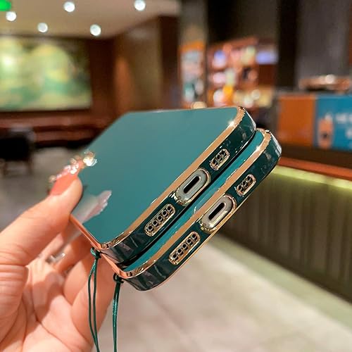 Miniatura 9 de Funda para Motorola G Stylus 5G 2023 – Galvanoplastia estética moderna bonita protección completa de la cámara, a prueba de golpes (verde bosque)